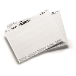 Betétlap, 200x17 mm, DURABLE, fehér