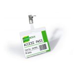 Névkitűző, csíptetővel, 60x90mm, DURABLE