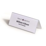 Névtábla tartó, asztali, 61/122x150 mm, DURABLE