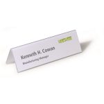 Névtábla tartó, asztali, 61/122x210 mm, DURABLE