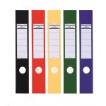 Gerinccímke, iratrendezőhöz, öntapadó, 60x390 mm, DURABLE "ORDOFIX®", fekete