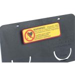 Névkitűző, mágnessel, 75x40 mm, DURABLE, fekete