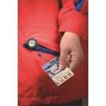 Azonosítókártya-tartó, kihúzható, karabineres, DURABLE