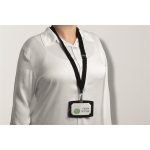 Nyakbaakasztó, karabinerrel, DURABLE "ECO", fekete