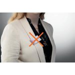 Névkitűző, mágnessel, elfordulásgátlóval, 75x40 mm, DURABLE