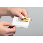 Névkitűző, mágnessel, elfordulásgátlóval, 90x54 mm, DURABLE