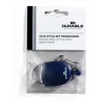 Azonosítókártya-tartó, kihúzható, karabineres, DURABLE "Style", sötétkék