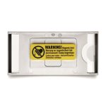 Névkitűző, 34x74 mm, mágneses, DURABLE "CLASSIC", ezüst