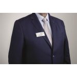 Névkitűző, 34x74 mm, mágneses, DURABLE "CLASSIC", ezüst