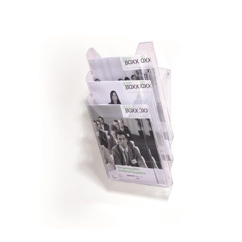 Katalógustartó, asztali, A4, 3 rekeszes, DURABLE "Combiboxx", átlátszó