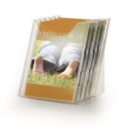 Prospektustartó, asztali és fali, álló, A4, DURABLE "COMBIBOXX® XL", áttetsző