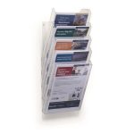 Prospektustartó, asztali és fali, álló, A4, DURABLE "COMBIBOXX® XL", áttetsző