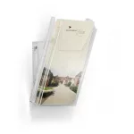 Prospektustartó, asztali és fali, álló, 1/3 A4, DURABLE "COMBIBOXX® M", áttetsző