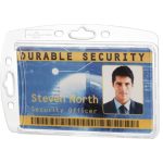 Azonosítókártya-tartó, akril, zárt, DURABLE