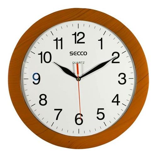 Falióra, 30 cm, SECCO, fahatású keret