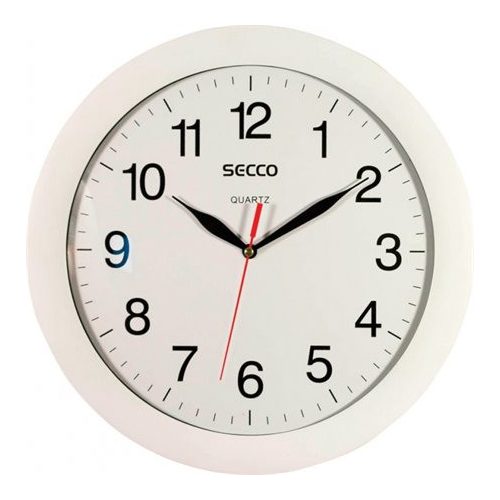 Falióra, 30 cm, SECCO, fehér keretes