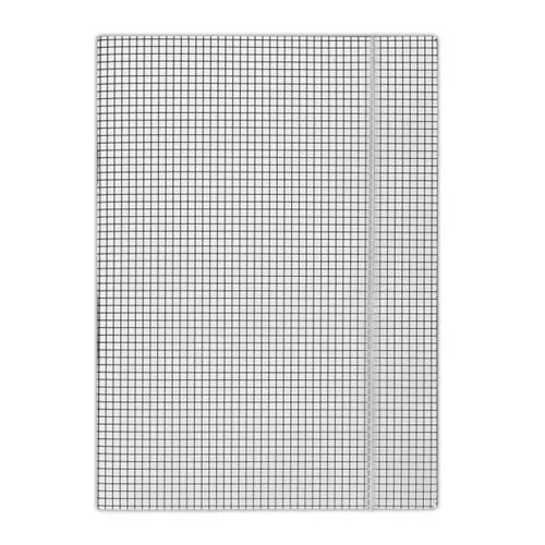 Gumis mappa, karton, A4, kockás, DONAU, fehér