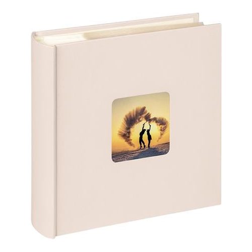 Fotóalbum, 200 fotó, 10x15 cm, "Walther Fun Wedding", krémfehér