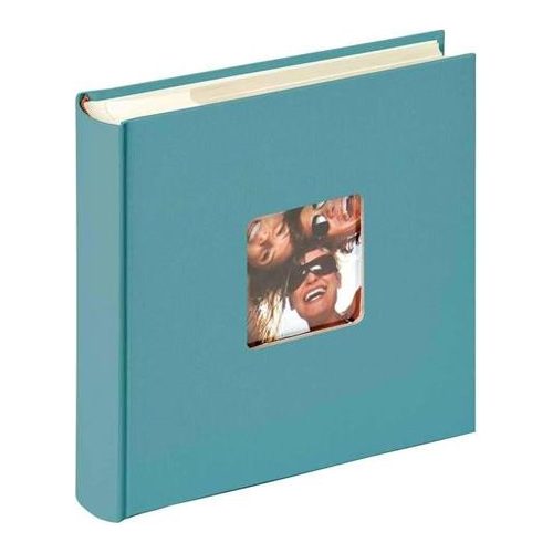 Fotóalbum, 200 fotó, 10x15 cm, "Walther Fun", türkizkék
