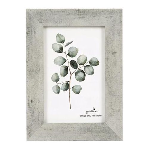 Képkeret, fa, 10x15 cm, "Goldbuch Beton", beton