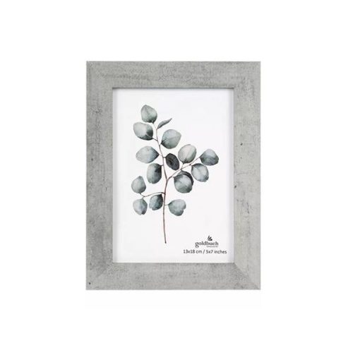 Képkeret, fa, 13x18 cm, "Goldbuch Beton", beton
