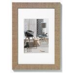 Képkeret,fa, 10x15 cm, "Home" barna