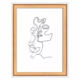 Képkeret, fa, 13x18 cm, "Silhouette", bükkfa