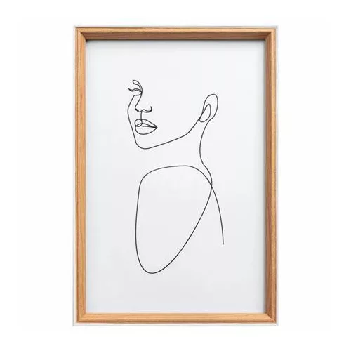 Képkeret, fa, 20x30 cm, "Silhouette", bükkfa