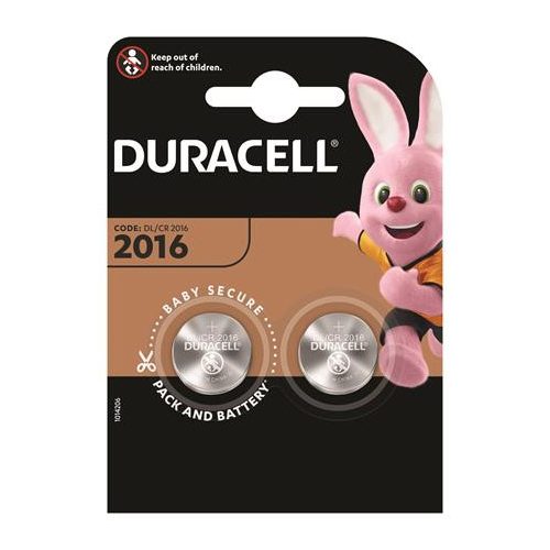 Gombelem, CR2016, 2 db, DURACELL
