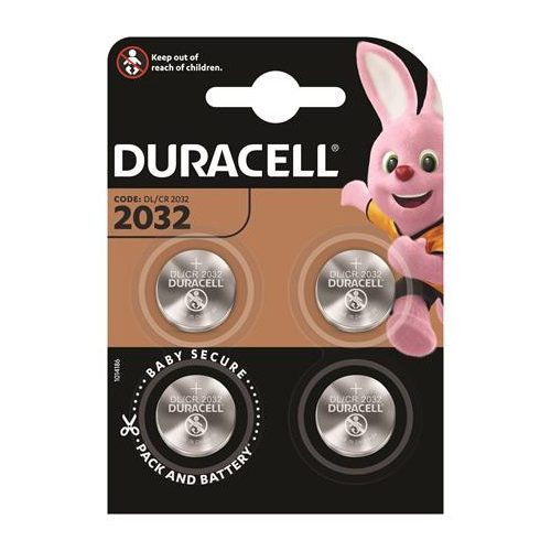 Gombelem, CR2032, 4 db, DURACELL