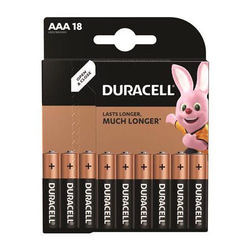 Elem, AAA mikro, 18 db, DURACELL "Basic"