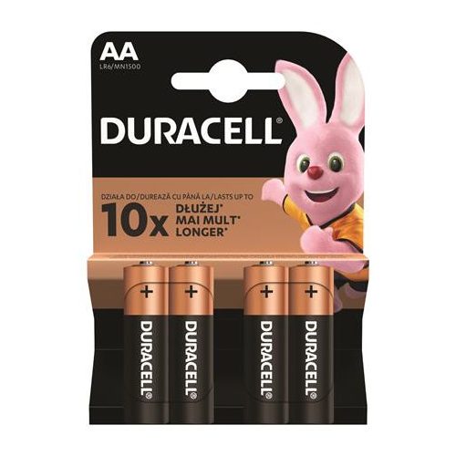Elem, AA ceruza, 4 db, DURACELL "Basic"