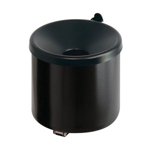 Fali hamutartó, acél, henger alakú, VEPA BINS, fekete