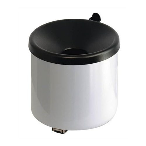 Fali hamutartó, acél, VEPA BINS, fehér-fekete