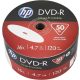 DVD-R lemez, nyomtatható, 4,7GB, 16x, 50 db, zsugor csomagolás, HP