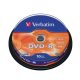 DVD+R lemez, AZO, 4,7GB, 16x, 10 db, hengeren, VERBATIM
