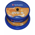DVD+R lemez, AZO, 4,7GB, 16x, 50 db, hengeren, VERBATIM