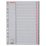 Regiszter, műanyag, A4, 1-31, ESSELTE, szürke