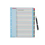 Regiszter, laminált karton, A4 Maxi, 1-31, újraírható, ESSELTE