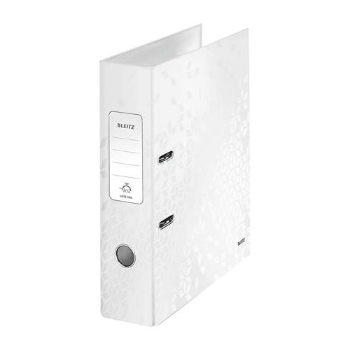 Iratrendező, 80 mm, A4, karton, LEITZ "180 Wow", fehér
