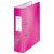 Iratrendező, 80 mm, A4, karton, LEITZ "180 Wow", rózsaszín