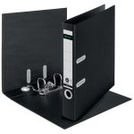 Iratrendező, 50 mm, A4, karton, újrahasznosított, LEITZ "180 Recycle", fekete