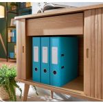 Iratrendező, 80 mm, A4, karton, 180°, LEITZ "Cosy Soft Touch", nyugodtkék