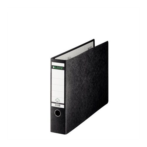 Iratrendező, 77 mm, A3, karton, újrahasznosított, LEITZ "180", fekete