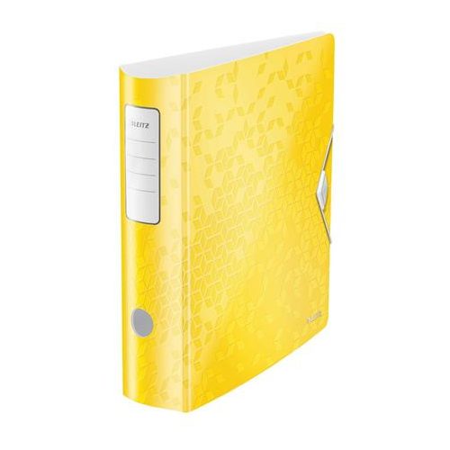 Iratrendező, 82 mm, A4, PP, LEITZ "180 Active Wow", sárga