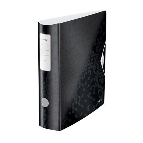 Iratrendező, 82 mm, A4, PP, LEITZ "180 Active Wow", fekete
