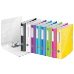 Iratrendező, 65 mm, A4, PP, LEITZ "180 Active Wow", jégkék