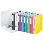 Iratrendező, 65 mm, A4, PP, LEITZ "180 Active Wow", fekete