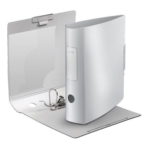 Iratrendező, 82 mm, A4, PP, LEITZ "180 Active Style", kristályfehér