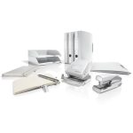 Iratrendező, 82 mm, A4, PP, LEITZ "180 Active Style", kristályfehér